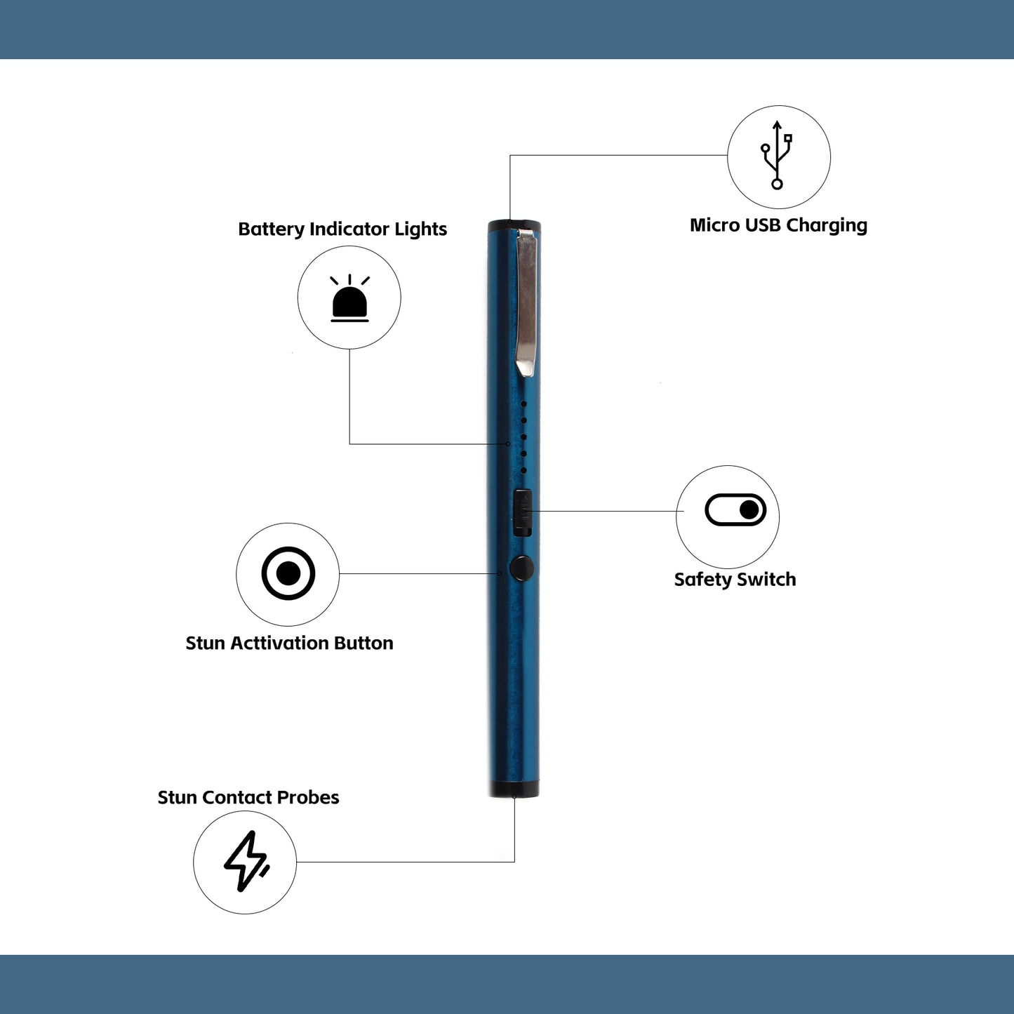 Pen Stun Gun Flashlight